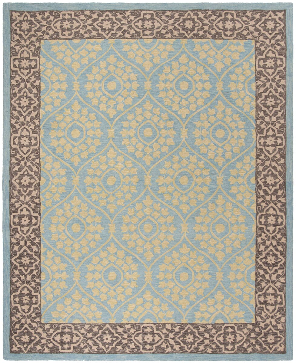 Safavieh Suzani Szn104A Chocolate / Yellow Area Rug