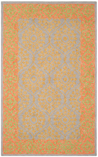 Safavieh Suzani Szn105A Orange / Silver Area Rug