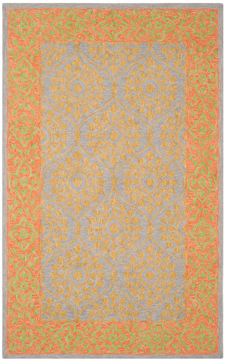Safavieh Suzani Szn105A Orange / Silver Rugs.