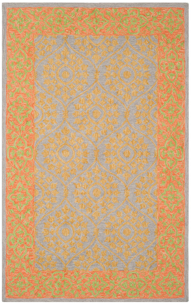 Safavieh Suzani Szn105A Orange / Silver Area Rug