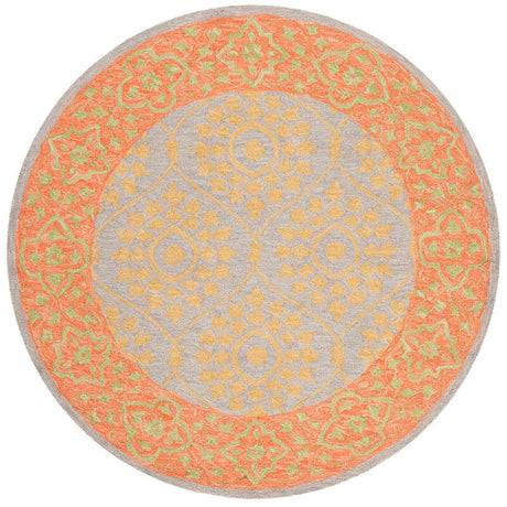 Safavieh Suzani Szn105A Orange / Silver Rugs.