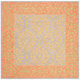 Safavieh Suzani Szn105A Orange / Silver Rugs.