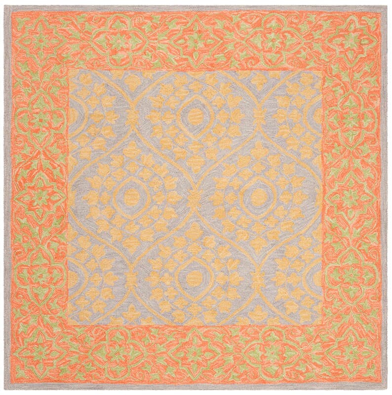 Safavieh Suzani Szn105A Orange / Silver Area Rug