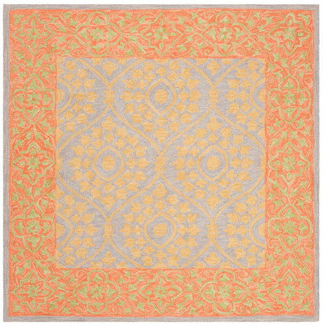 Safavieh Suzani Szn105A Orange / Silver Rugs.