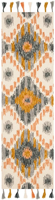 Safavieh Suzani Szn201A Ivory / Gold Ikat Area Rug