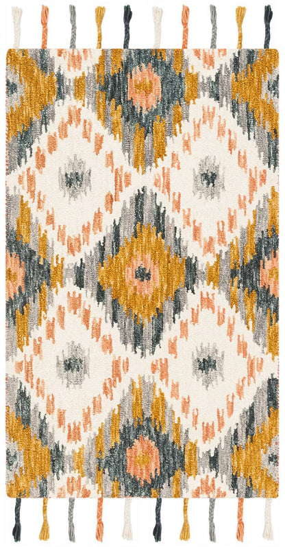 Safavieh Suzani Szn201A Ivory / Gold Ikat Area Rug