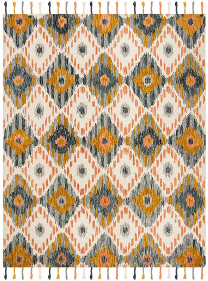 Safavieh Suzani Szn201A Ivory / Gold Ikat Area Rug