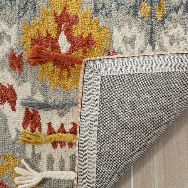 Safavieh Suzani Szn202A Grey / Gold Ikat Area Rug