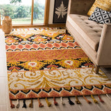 Safavieh Suzani Szn203A Rust / Gold Rugs.