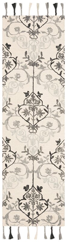 Safavieh Suzani Szn204A Ivory / Grey Damask Area Rug