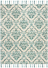 Safavieh Suzani Szn205A Ivory / Turquoise Rugs.