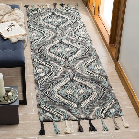 Safavieh Suzani Szn206A Grey / Light Blue Rugs.