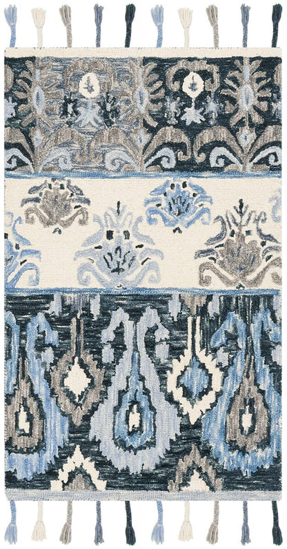 Safavieh Suzani Szn208A Blue / Ivory Moroccan Area Rug