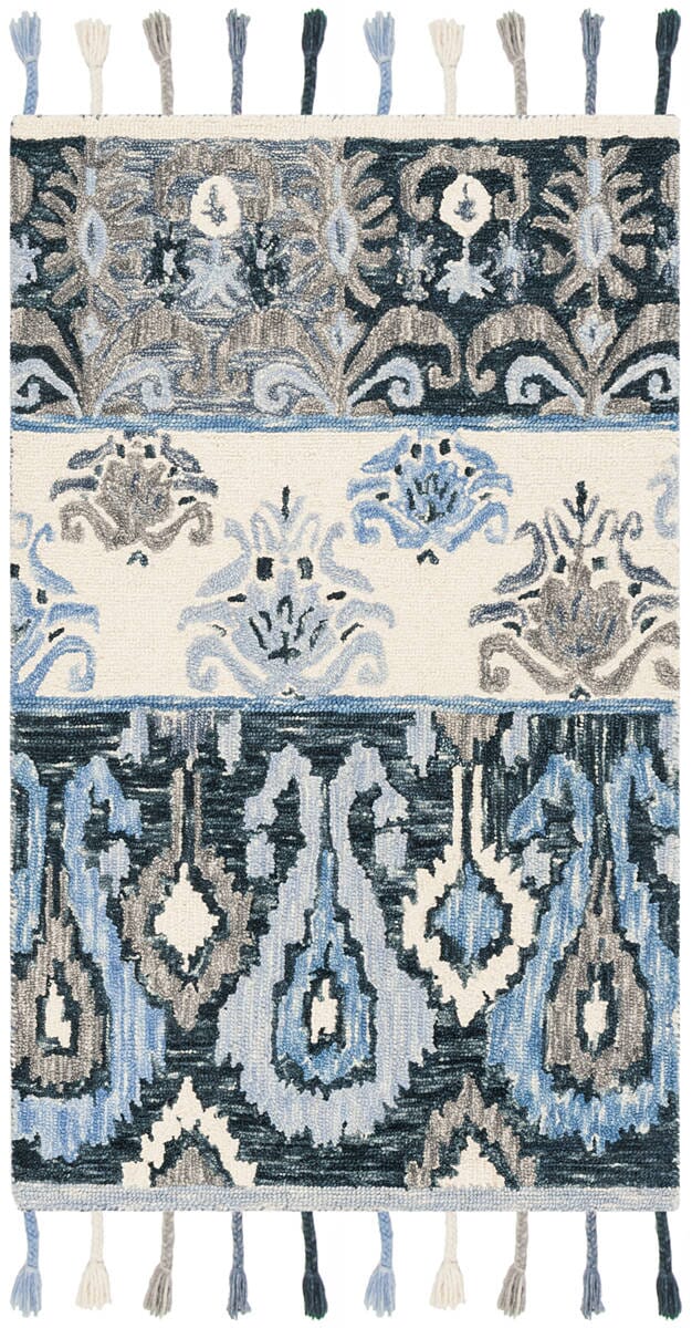 Safavieh Suzani Szn208A Blue / Ivory Rugs.