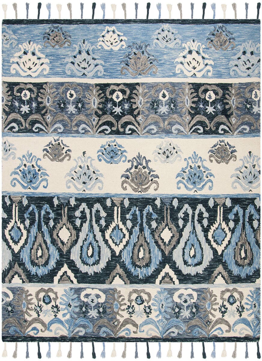 Safavieh Suzani Szn208A Blue / Ivory Moroccan Area Rug