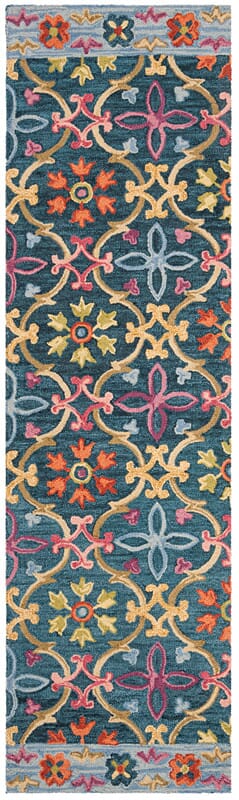 Safavieh Suzani Szn310A Blue / Multi Bohemian Area Rug