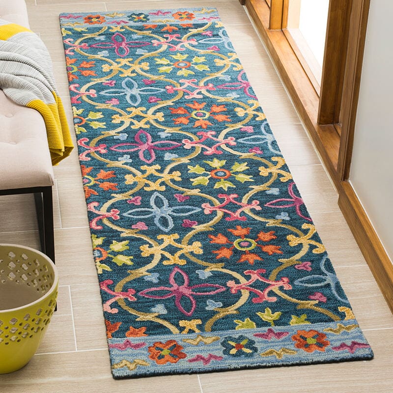 Safavieh Suzani Szn310A Blue / Multi Bohemian Area Rug