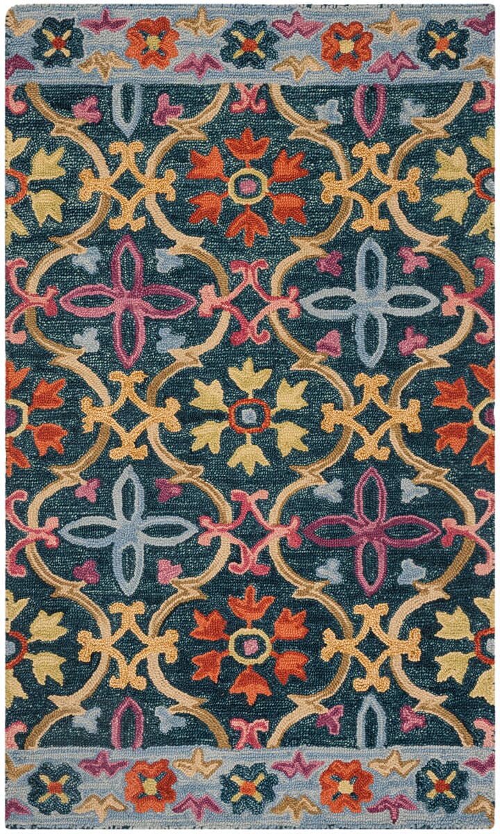 Safavieh Suzani Szn310A Blue / Multi Bohemian Area Rug