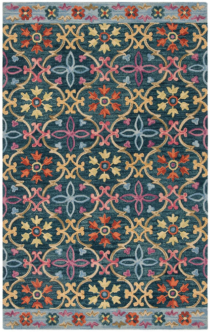 Safavieh Suzani Szn310A Blue / Multi Bohemian Area Rug