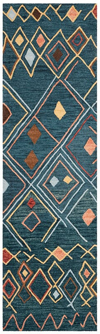 Safavieh Suzani Szn314A Dark Blue / Multi Moroccan Area Rug