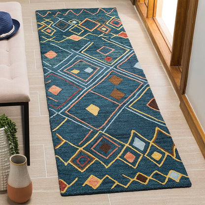 Safavieh Suzani Szn314A Dark Blue / Multi Moroccan Area Rug