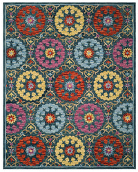 Safavieh Suzani Szn328A Blue / Multi Geometric Area Rug