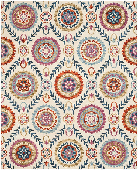 Safavieh Suzani Szn374B Ivory/Multi Rug.