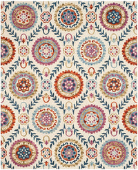 Safavieh Suzani Szn374B Ivory / Multi Geometric Area Rug