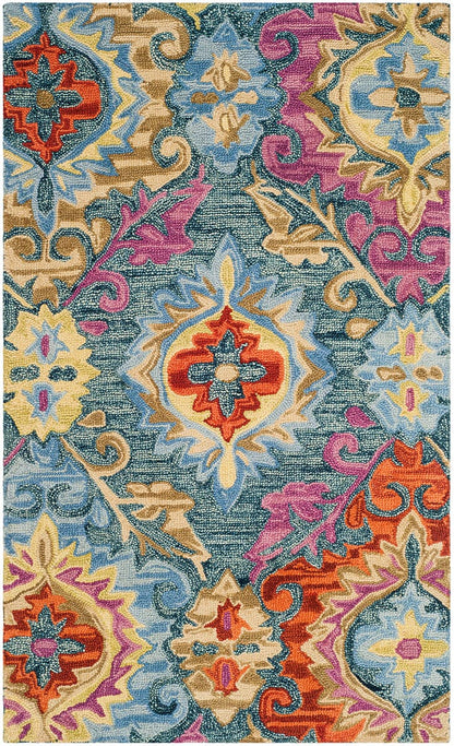 Safavieh Suzani Szn376A Blue / Multi Ikat Area Rug