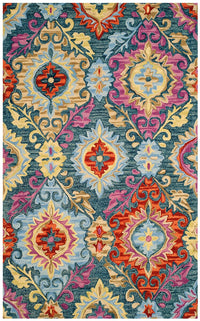 Safavieh Suzani Szn376A Blue / Multi Ikat Area Rug