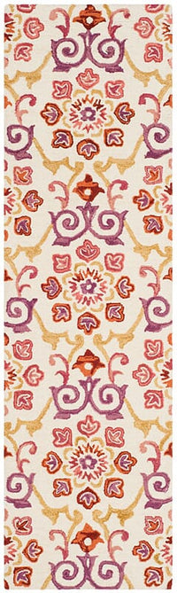 Safavieh Suzani Szn377A Ivory / Rust Damask Area Rug