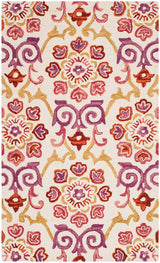 Safavieh Suzani Szn377A Ivory / Rust Rugs.
