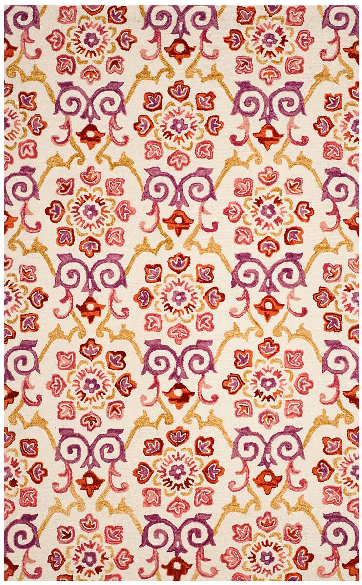 Safavieh Suzani Szn377A Ivory / Rust Rugs.