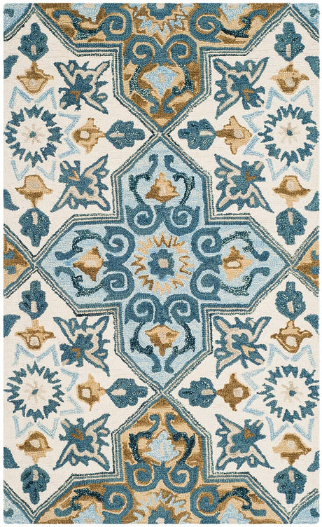 Safavieh Suzani Szn380A Ivory / Blue Rugs.