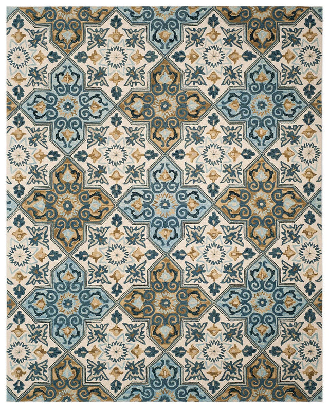 Safavieh Suzani Szn380A Ivory / Blue Rugs.