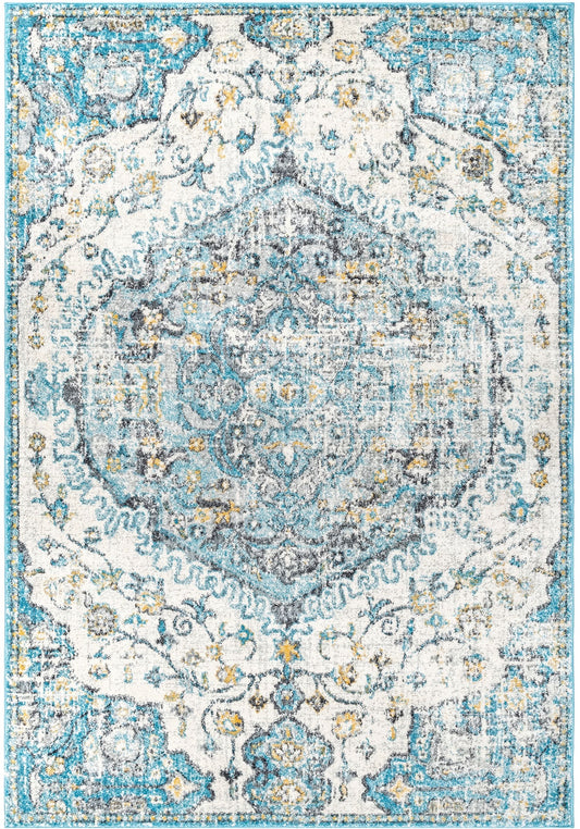 Nuloom Vintage Maranda Nvi3149G Turquoise Area Rug