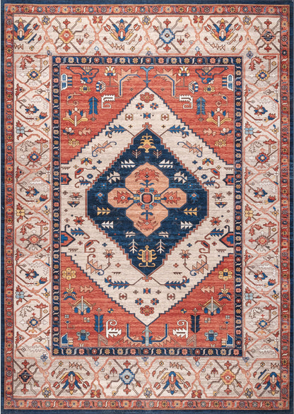 AreaRugs.com Wavaj Nwa1056A Rust Area Rug