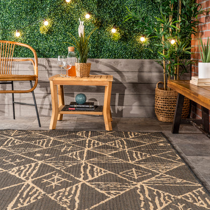 Nuloom Marlow Aztec Nma1781B Charcoal Area Rug