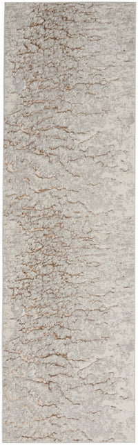 Nourison Metallic Mtl02 Grey Mocha Area Rug