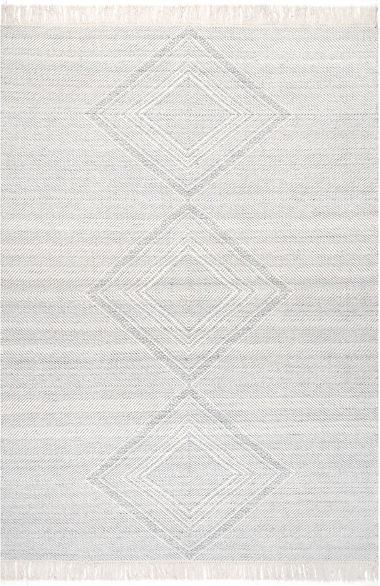 Nuloom Zana Diamond Nza1971A Light Gray Area Rug