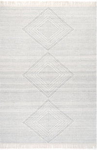 Nuloom Zana Diamond Nza1971A Light Gray Area Rug