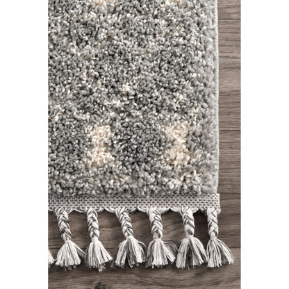 Nuloom Vasiliki Moroccan Nva1836E Silver Area Rug