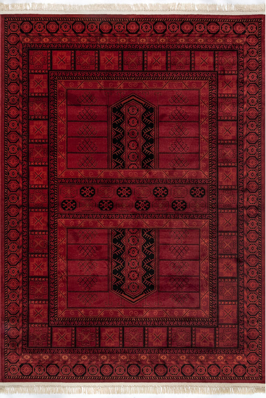 Nuloom Billie Paneled Nbi1830A Red Area Rug