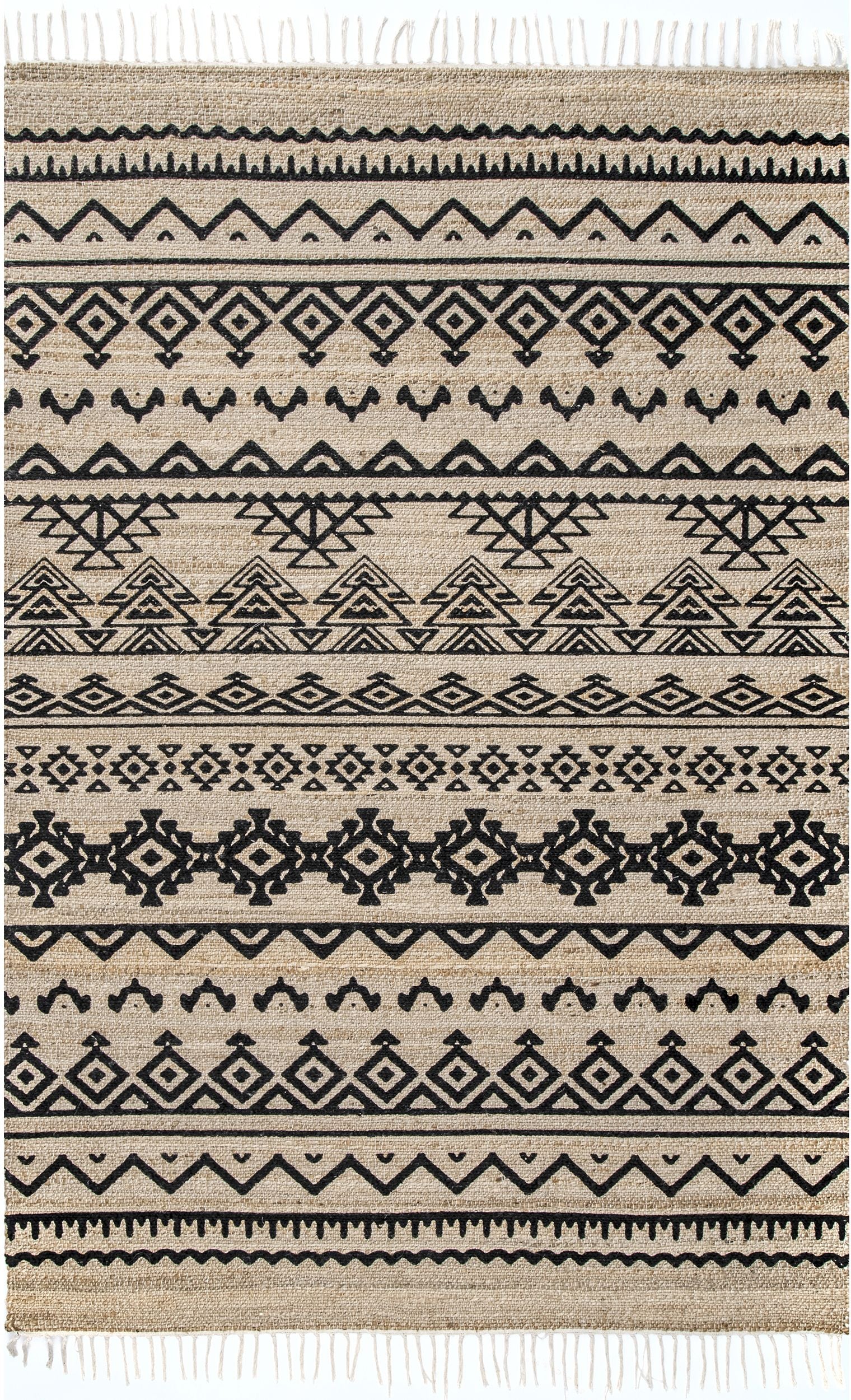 Nuloom Celeste Banded Tribal Nce1933A Natural Area Rug