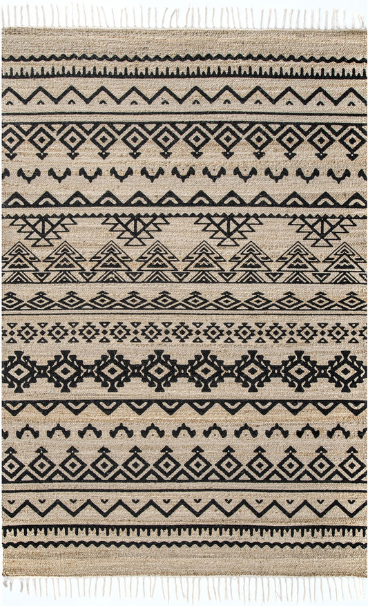 Nuloom Celeste Banded Tribal Nce1933A Natural Area Rug