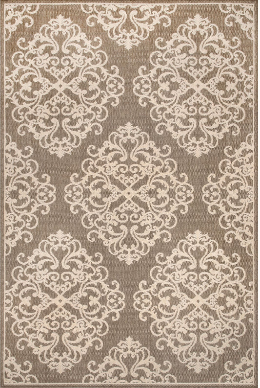 Nuloom Jazmine Coronated Trellis Nja2873A Beige Area Rug