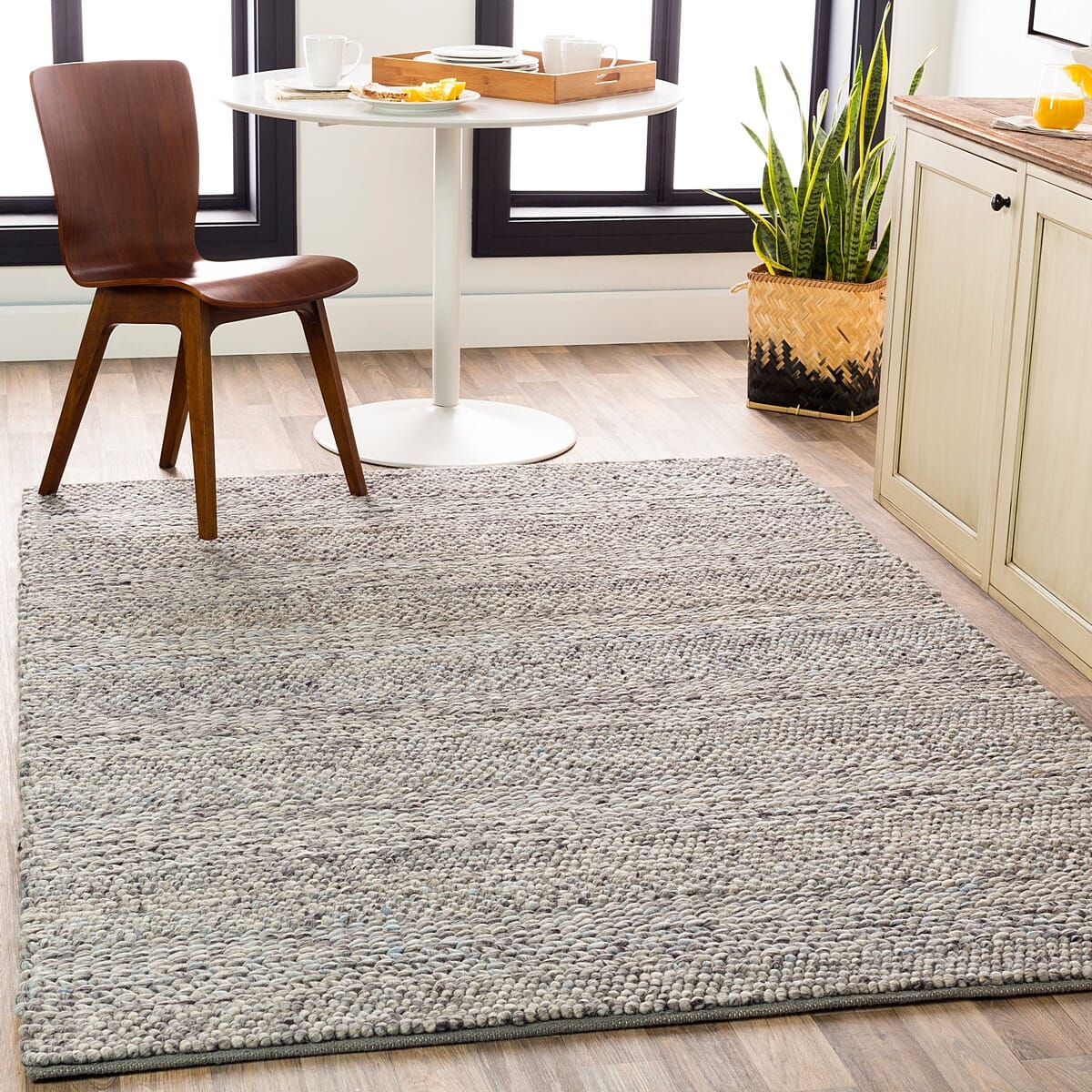 Surya Tahoe Tah-3710 Silver Gray, Pale Blue, Medium Gray Area Rug