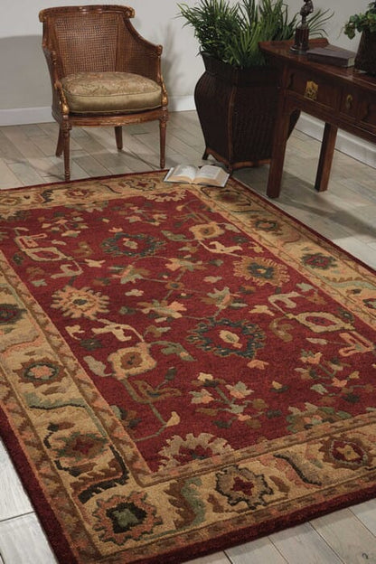 Nourison Tahoe Ta08 Red Area Rug