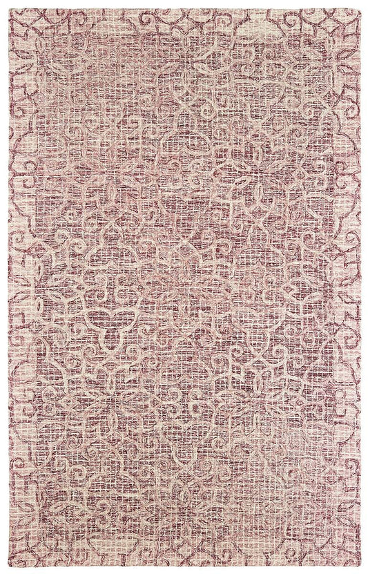 Oriental Weavers Sphinx Tallavera 55601 Pink / Ivory Geometric Area Rug
