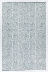 Chandra Tanya Tan-45913 Blue / White Chevron Area Rug